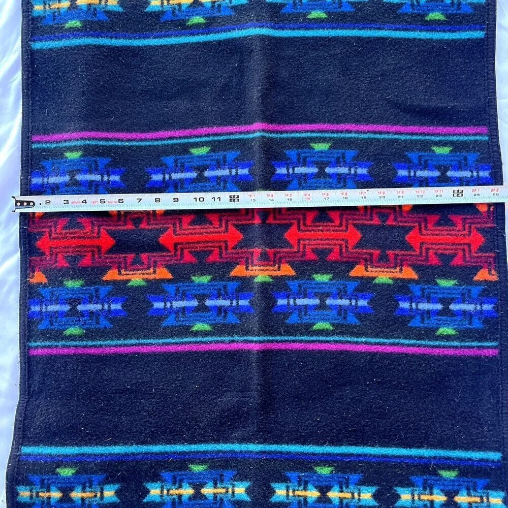 Vtg Pendleton Beaver State Aztec Southwest Wool Blend Saddle Blanket Shawl USA